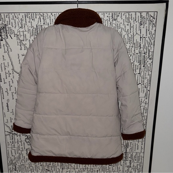 NVLT White and Brown Puffer Jacket - Picture 3 of 3